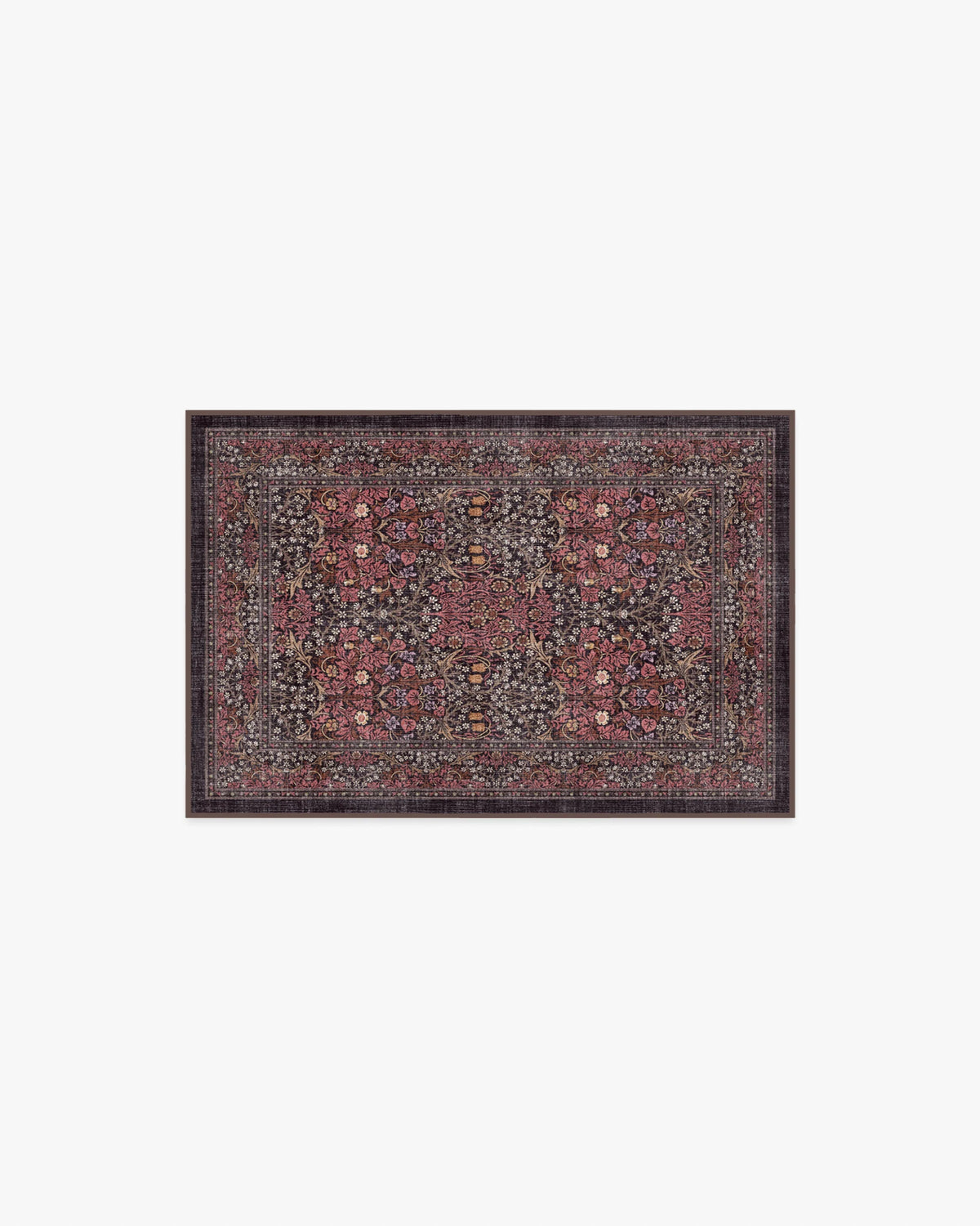 Blackthorn Amber Red Rug by Morris & Co.
