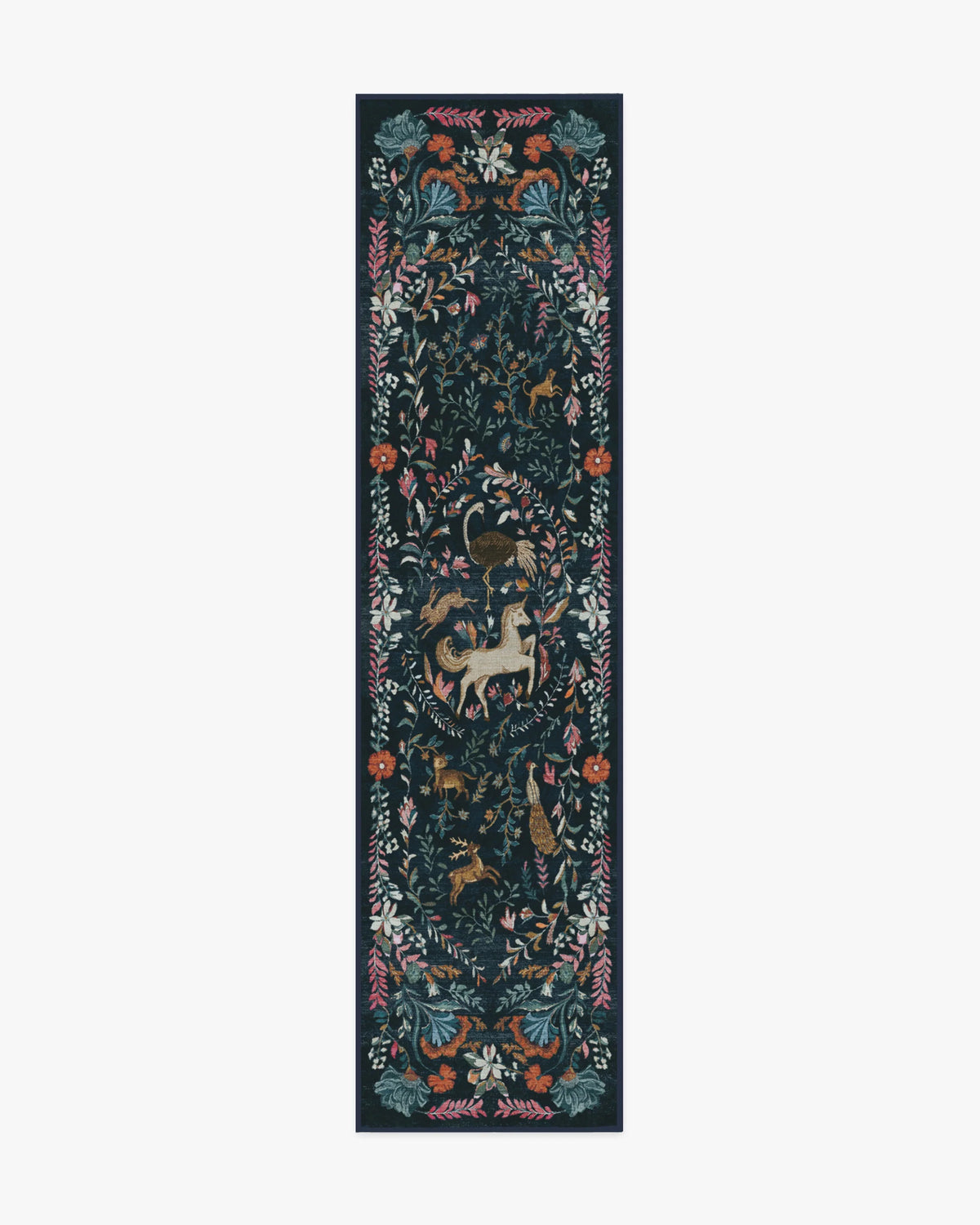Dreamweaver Blue Multicolor Flatwoven Rug by Iris Apfel