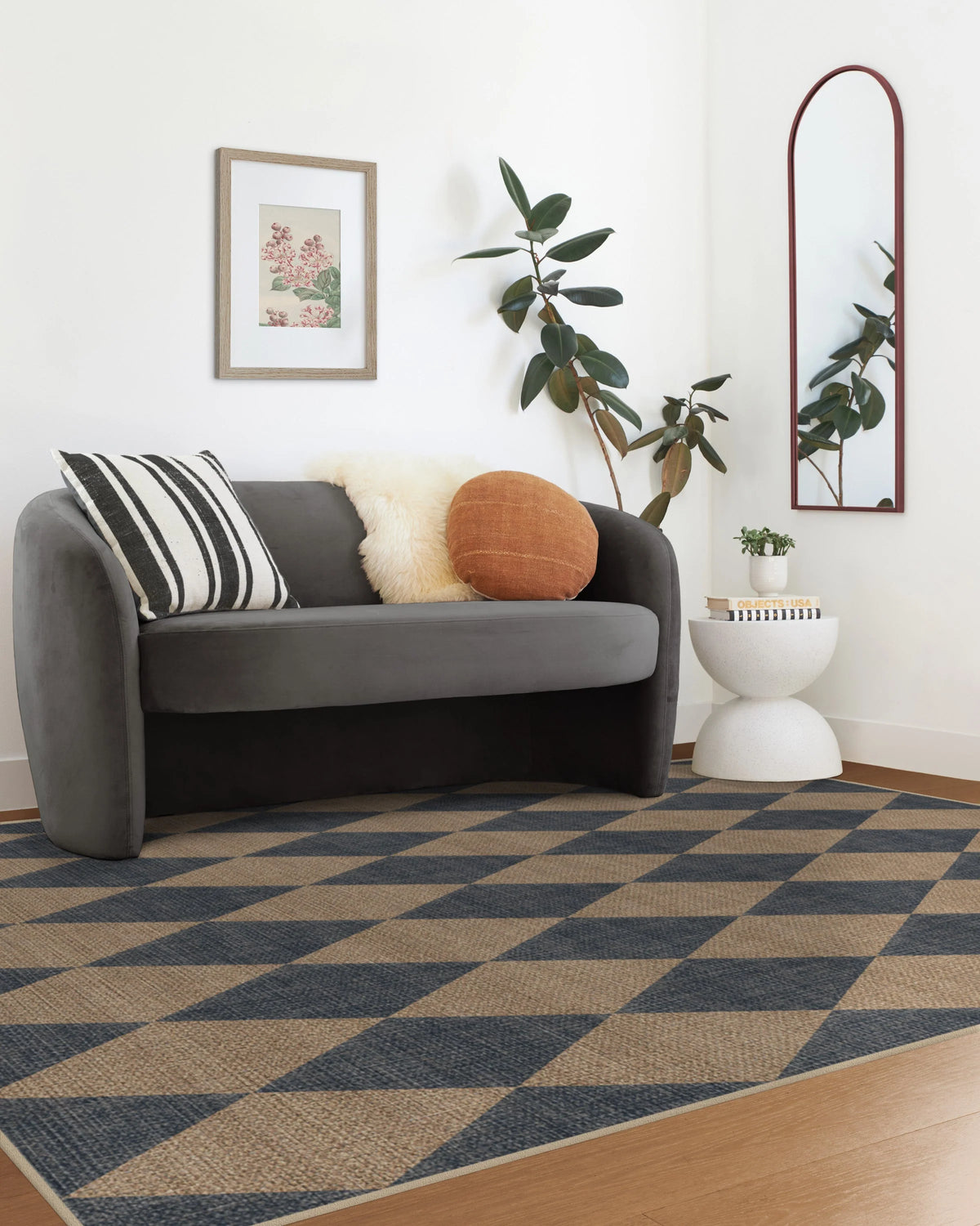 Palazzo Soft Navy Re-Jute Rug