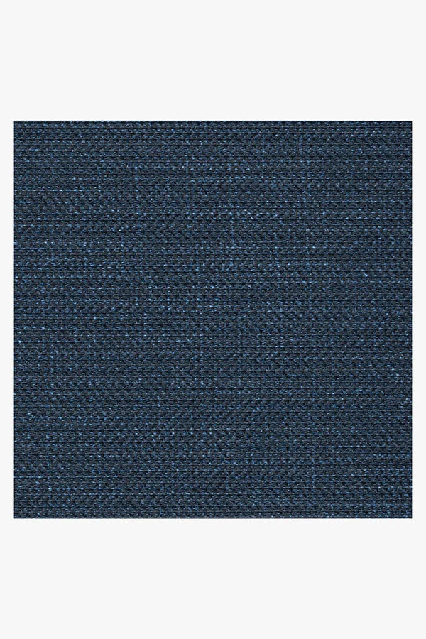 Denim Solid Indigo Blue Outdoor Rug