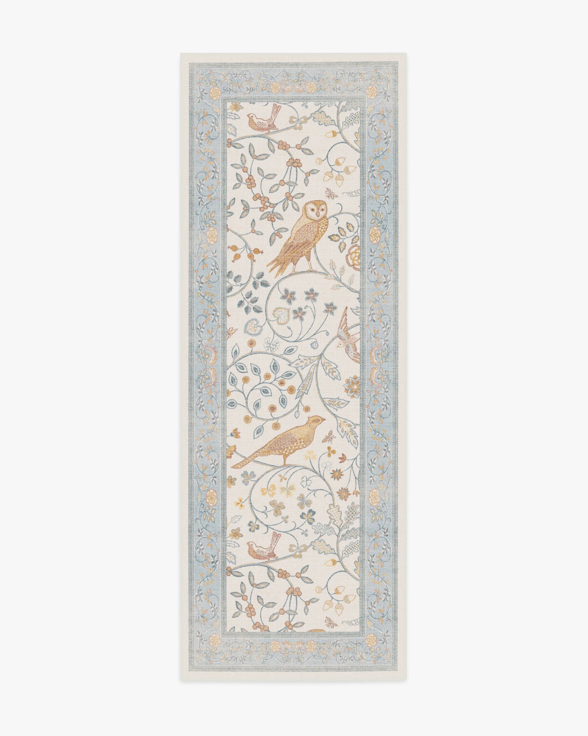 Newill Ivory & Blue Rug by Morris & Co.