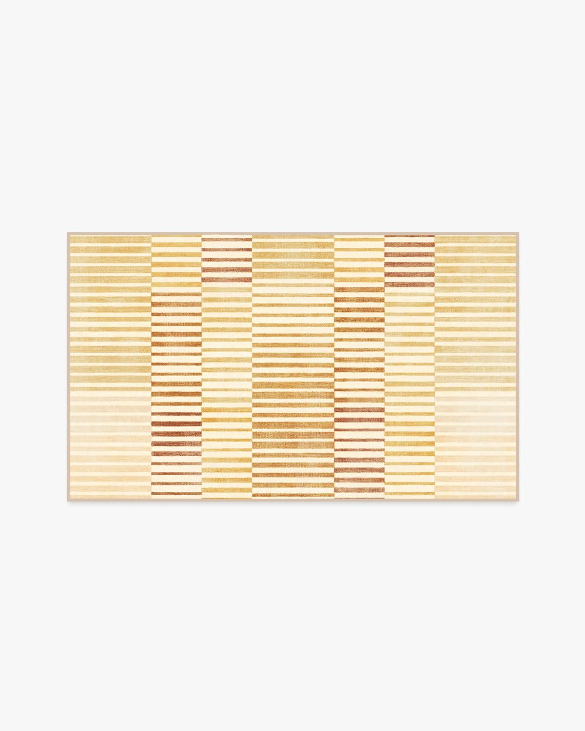 Shadow Stripe Gold Flatwoven Rug