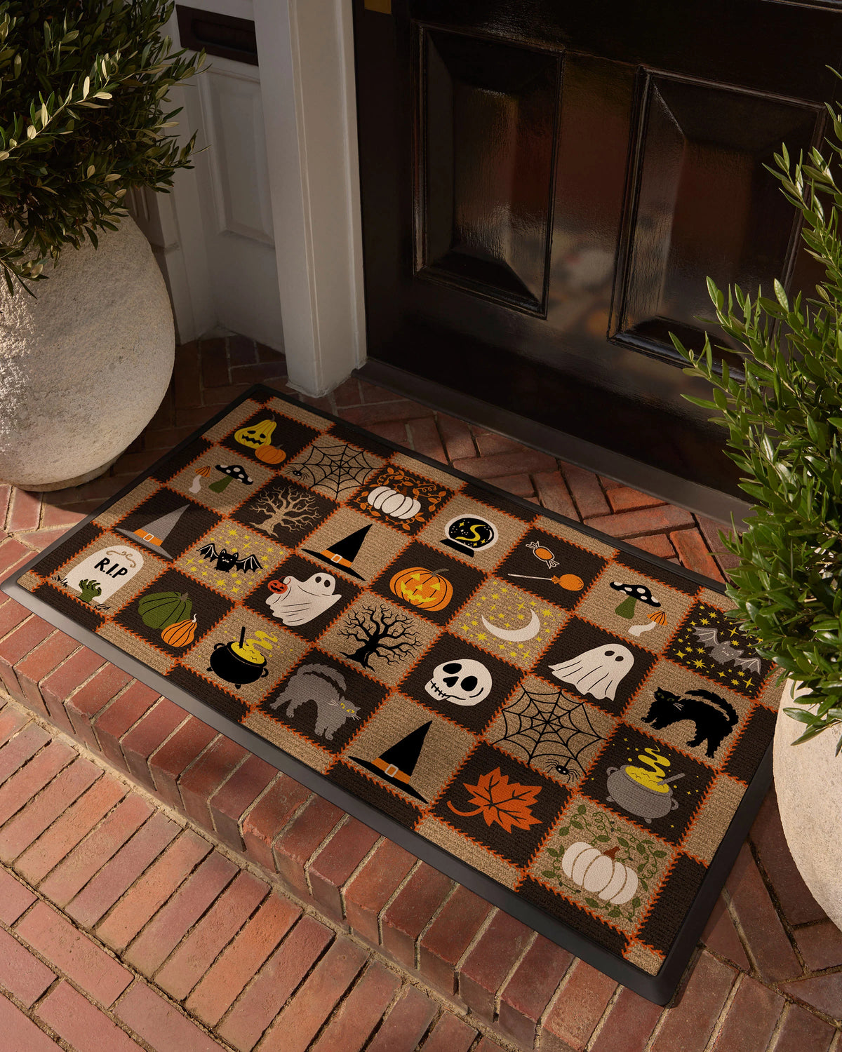 Spooky Patchwork Large Doormat
