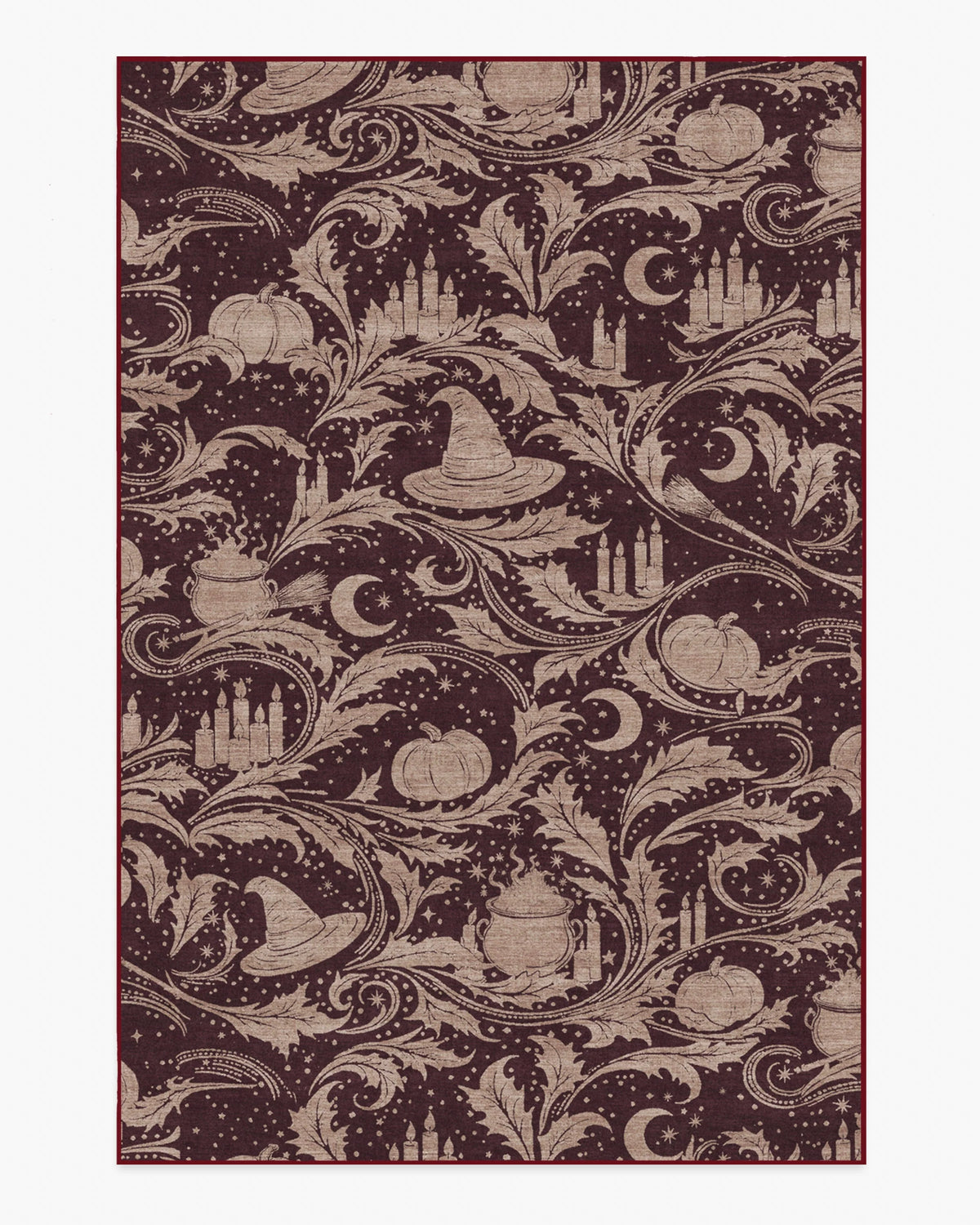 Autumn Alchemy Burgundy Flatwoven Rug