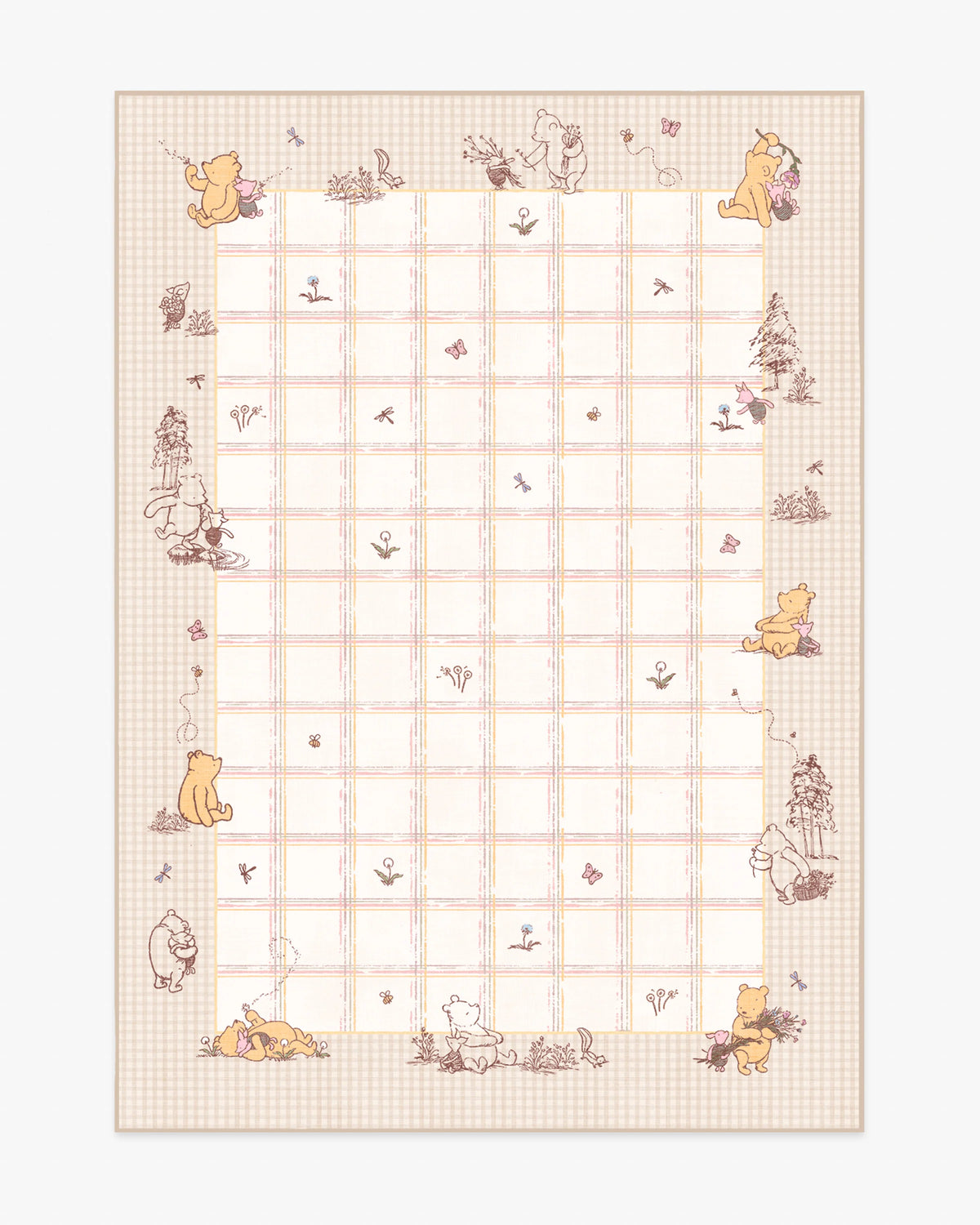 A Picnic Together Cream Multicolor Flatwoven Rug