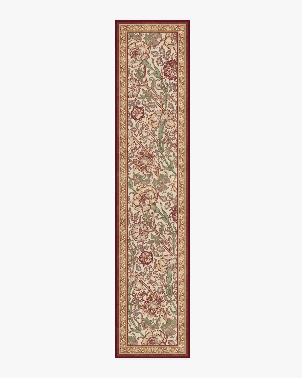 Pink & Rose Burgundy Flatwoven Rug by Morris & Co.