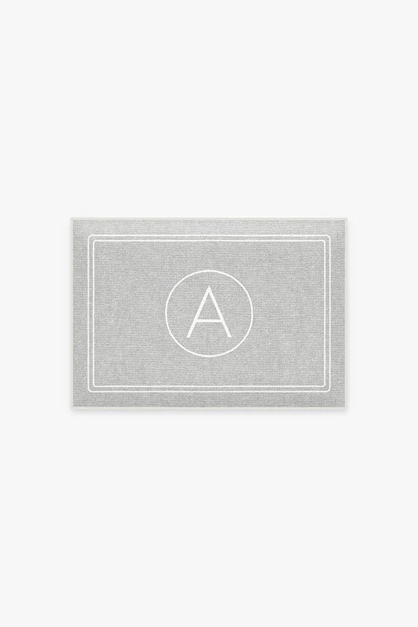 Halo Monogram Bath Mat