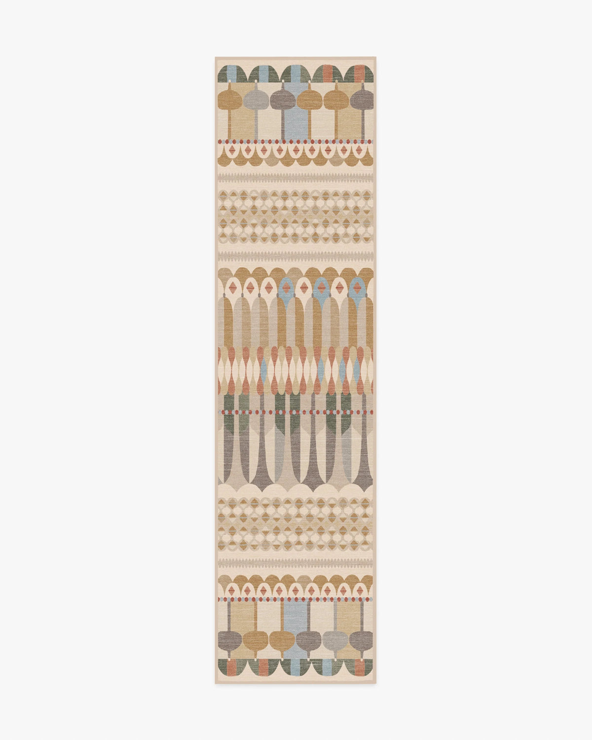 Brasilia Ochre Multicolor Flatwoven Rug by Jonathan Adler