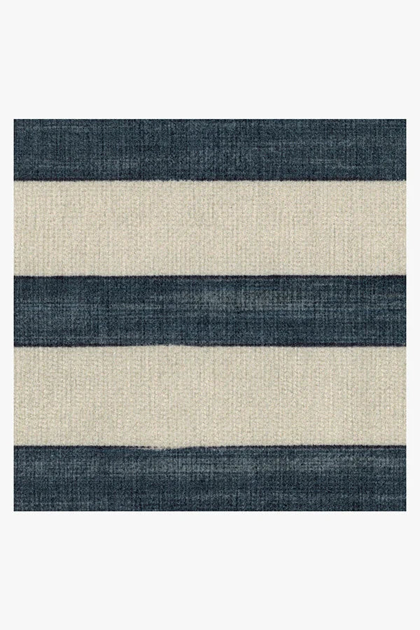 Sumi Sailor Stripe Navy Flatwoven Rug