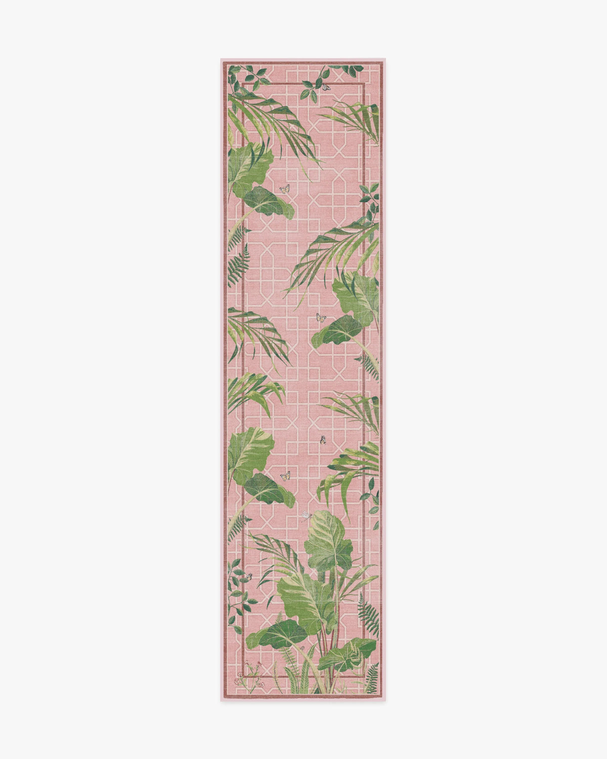 Palm House Rose Flatwoven Rug by Sanderson