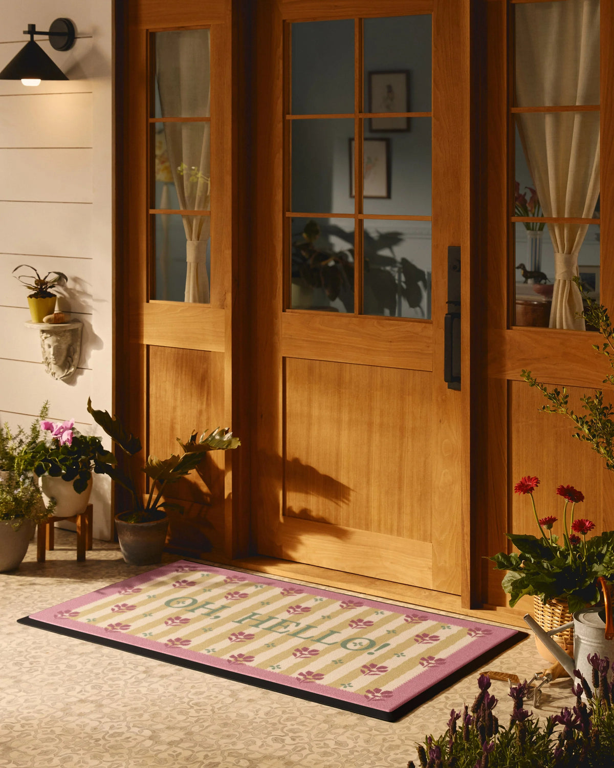 Vida Rose Large Doormat by Anthropologie