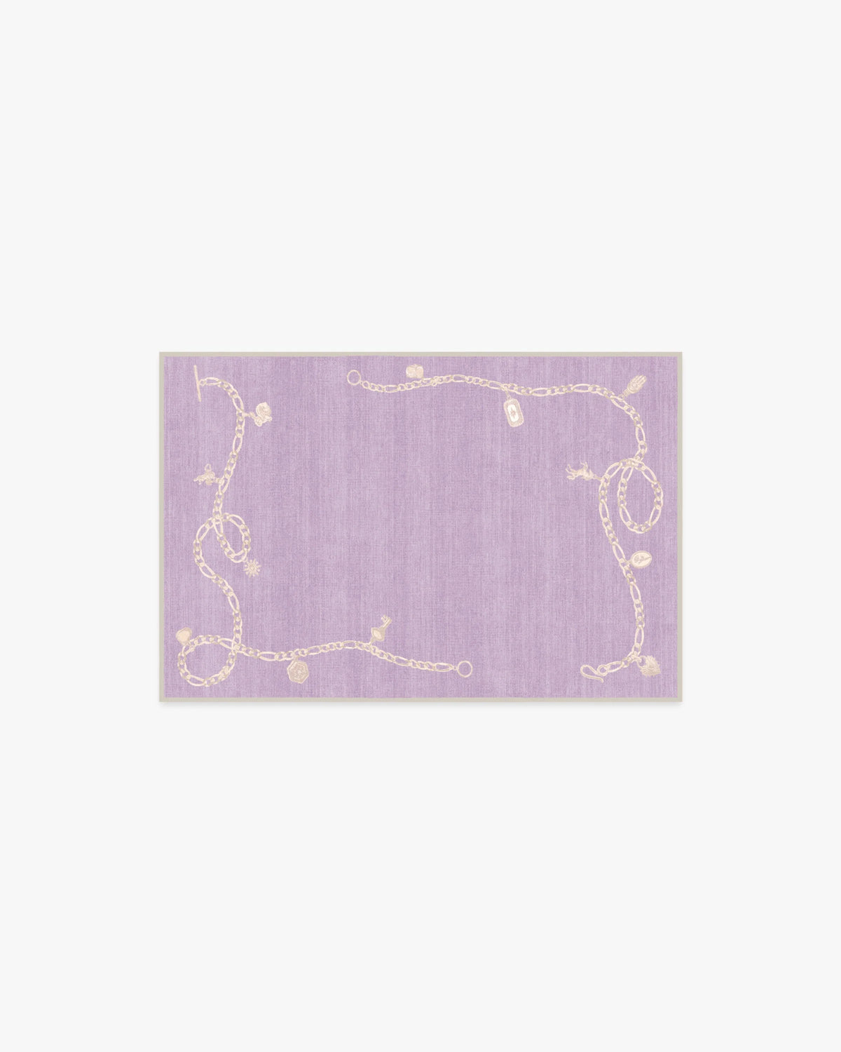 M&E Charms Lilac Flatwoven Rug by Humberto Leon