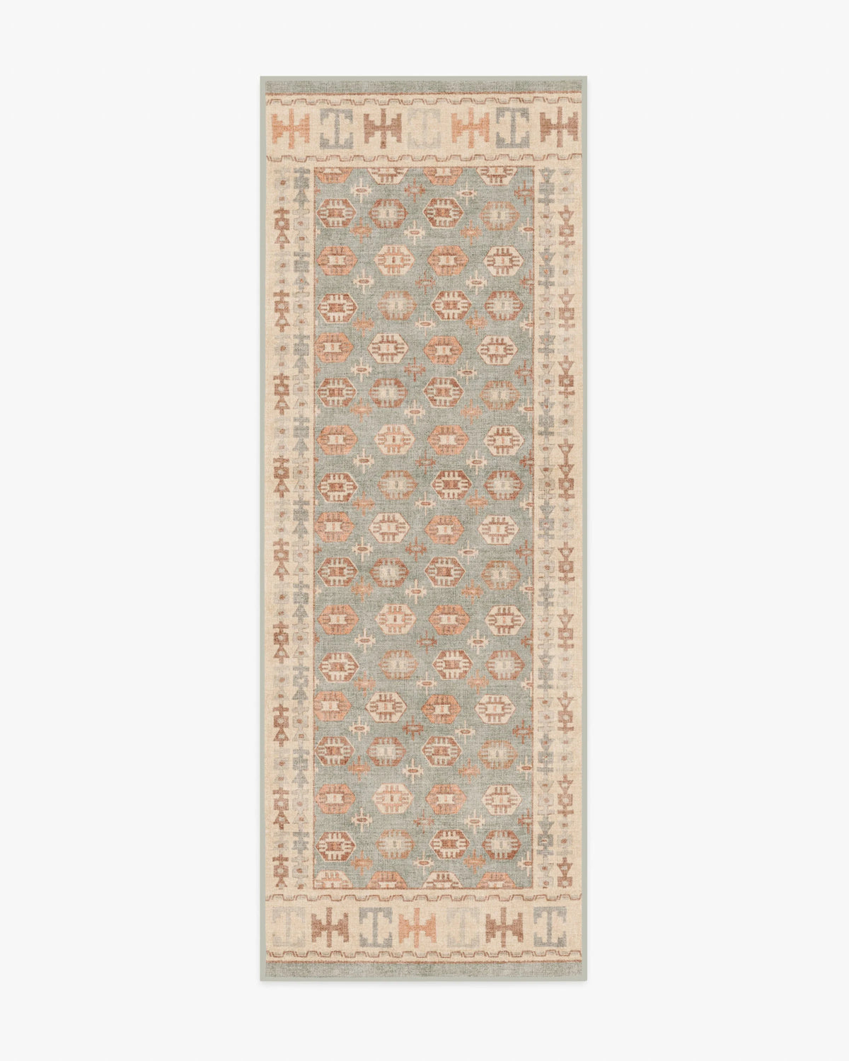 Indira Sage & Terracotta Rug