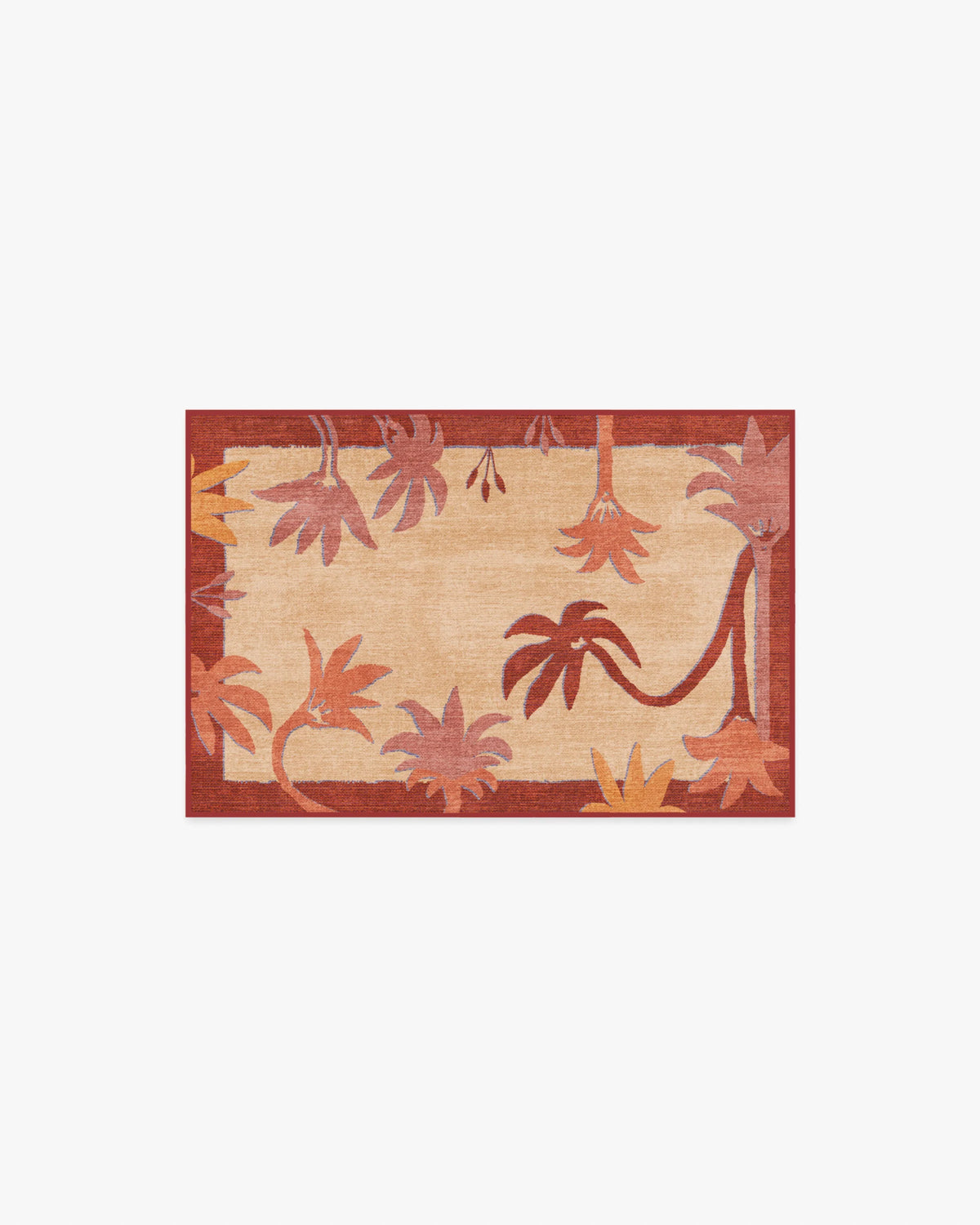Sabal Cream & Sunset Flatwoven Rug by Jungalow