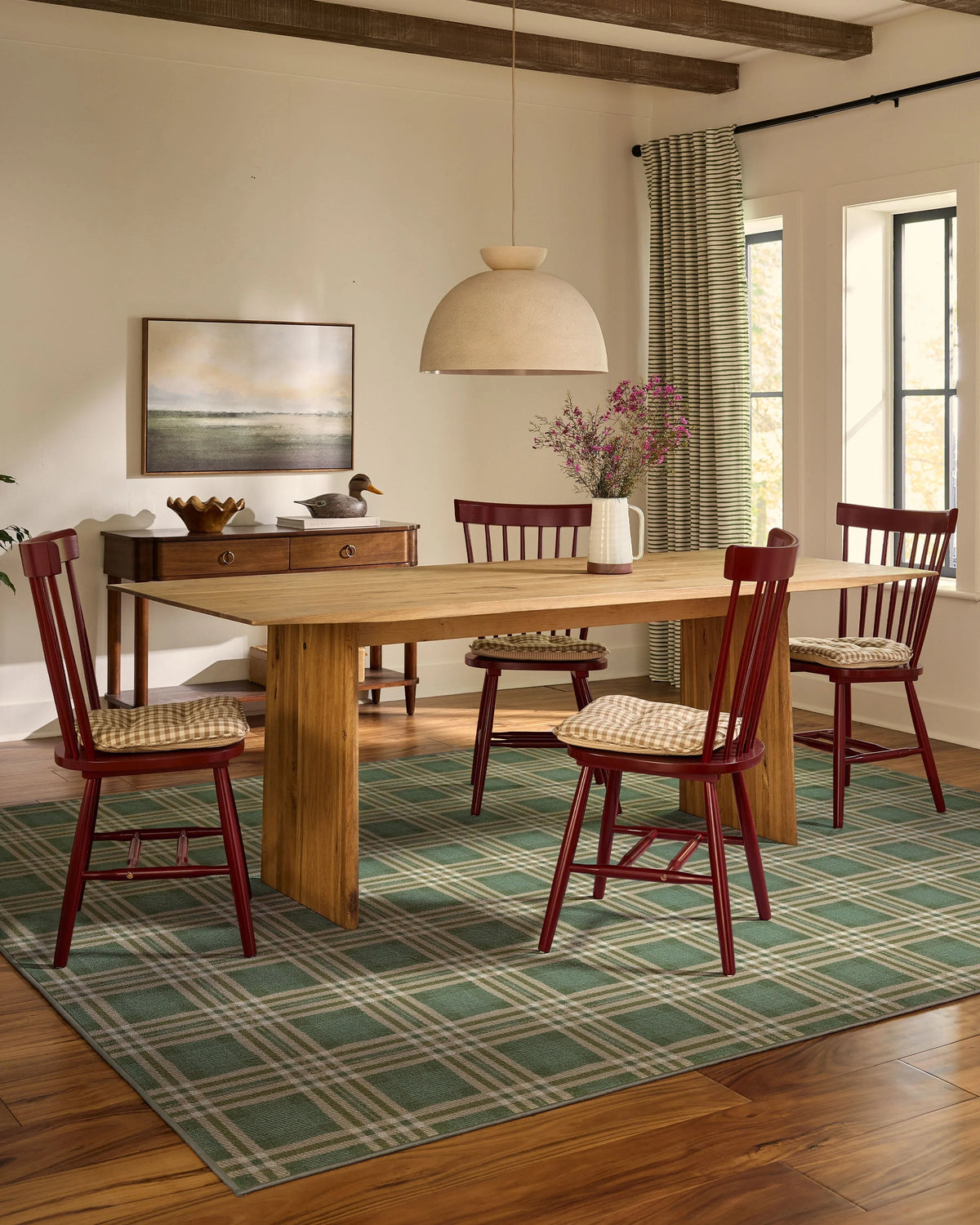 Birke Green Rug
