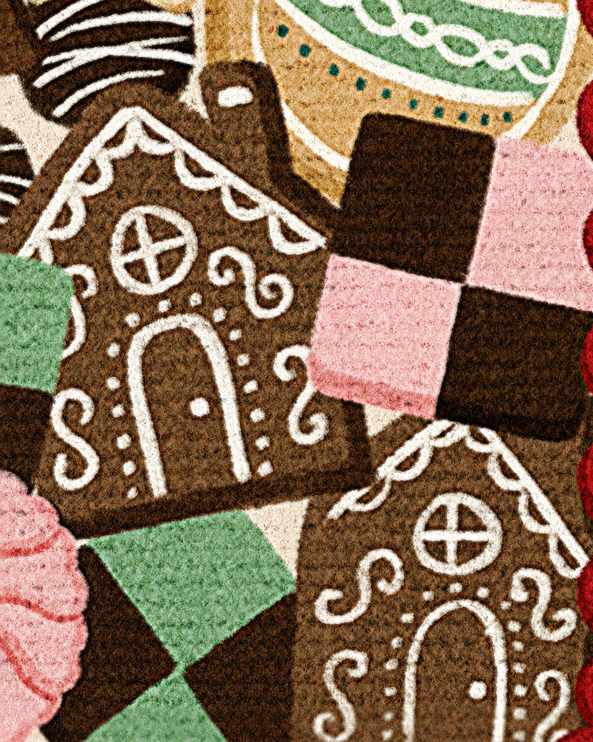 Cookie Delivery Red Large Doormat