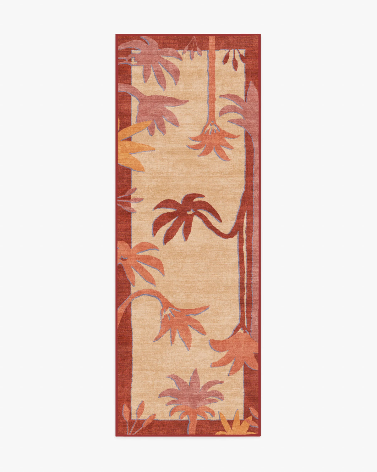 Sabal Cream & Sunset Flatwoven Rug by Jungalow