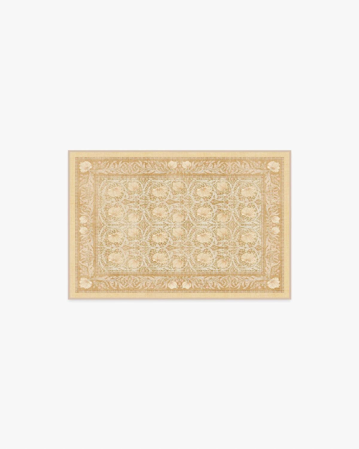 Pimpernel Light Ochre Flatwoven Rug by Morris & Co.