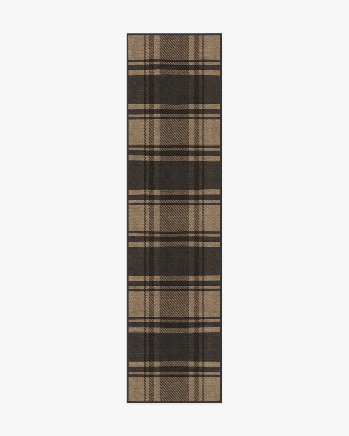 Easton Plaid Charcoal & Natural Flatwoven Rug