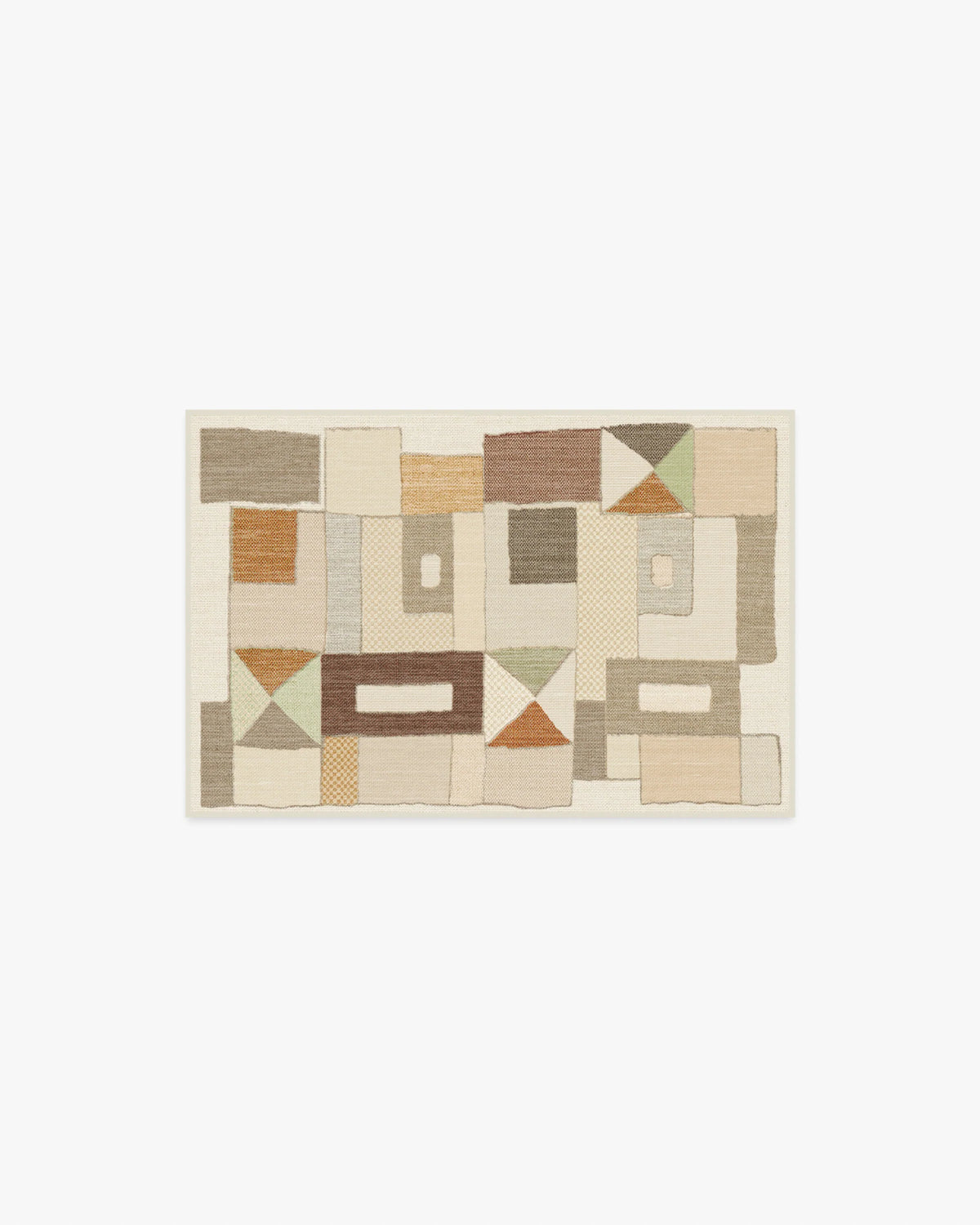 Modra Natural & Terra Flatwoven Rug by Jungalow