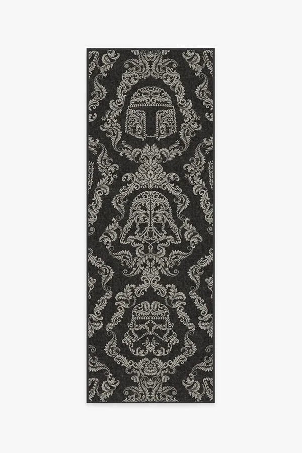 Dark Side Damask Charcoal Rug