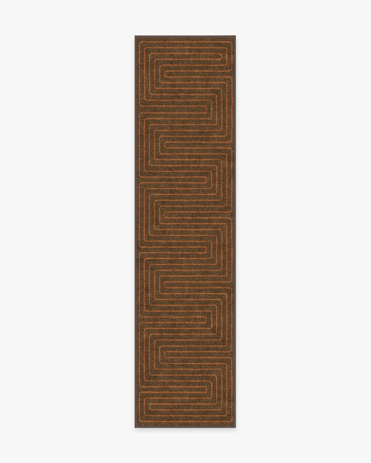 Labyrinth Brown & Orange Rug by Jonathan Adler