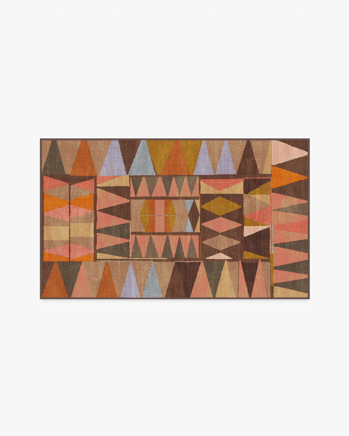 Cadra Warm Brown Flatwoven Rug by Jungalow
