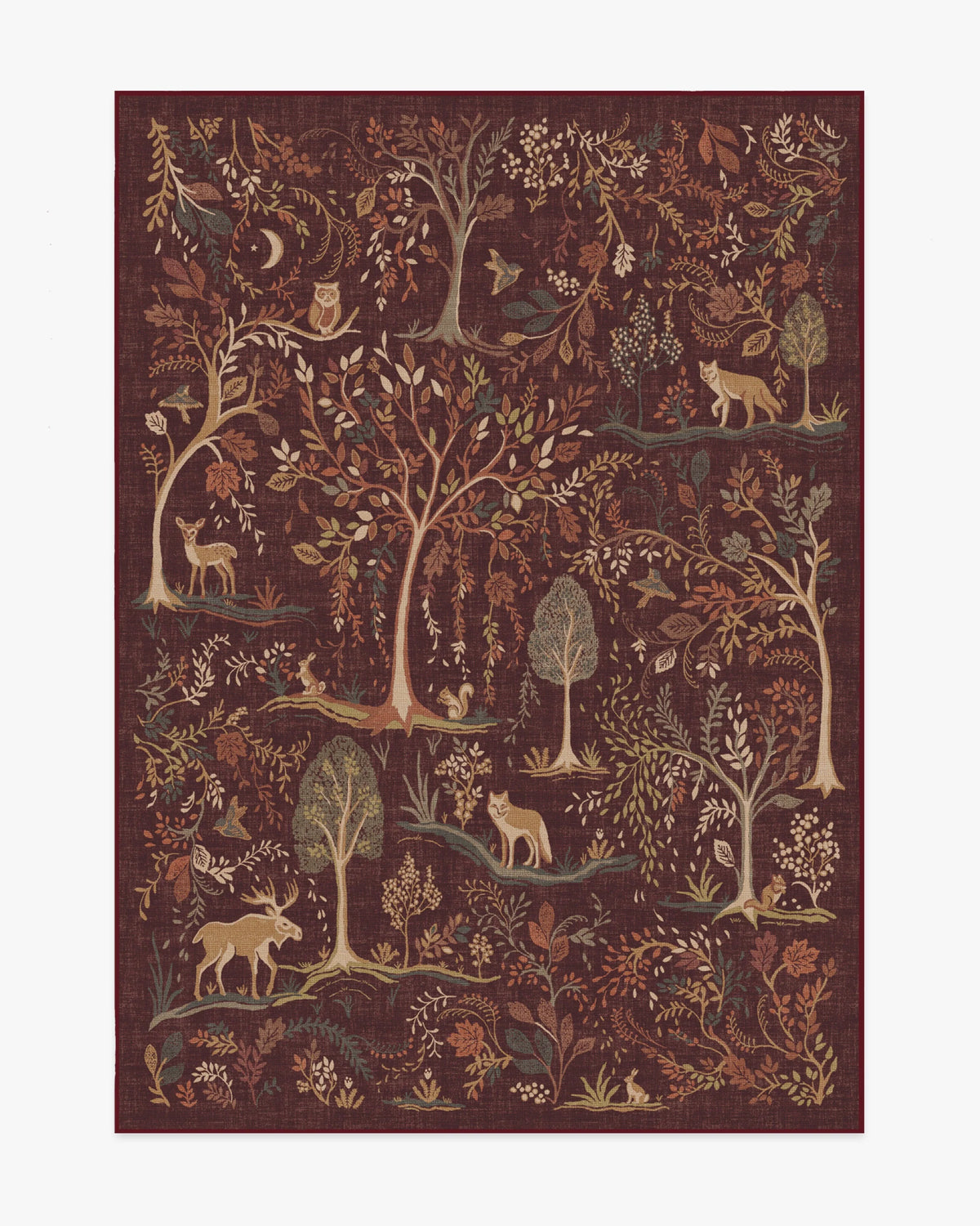 Wilder Burgundy Multicolor Flatwoven Rug