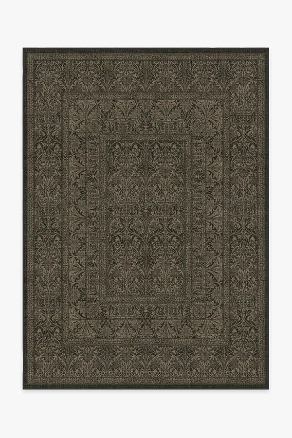 Bluebell Soft Black Rug by Morris & Co.