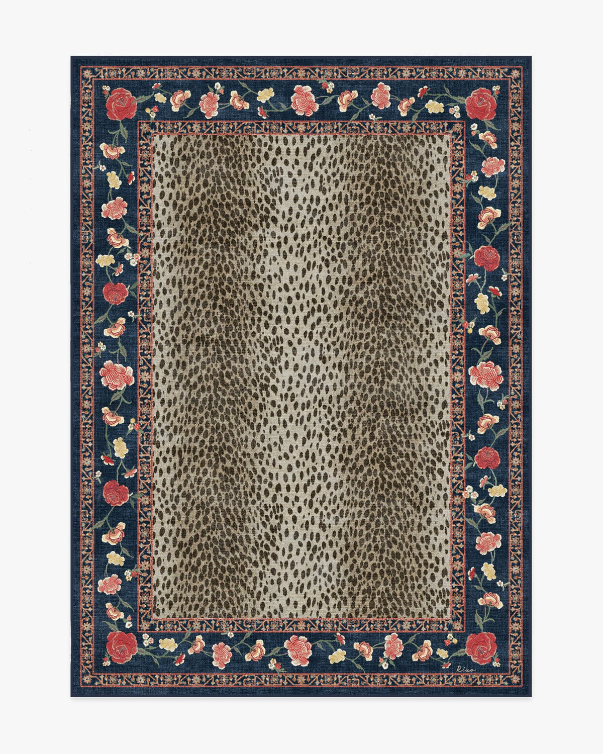 Kensington Sapphire & Brown Rug by RIXO