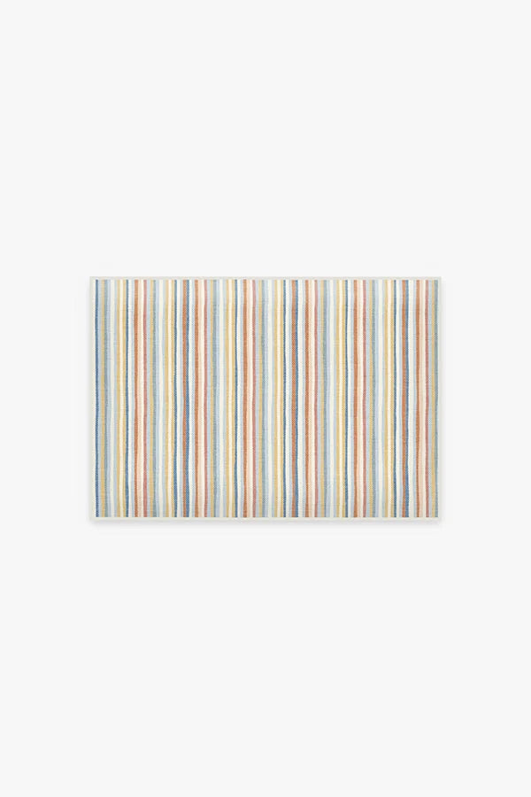 Camden Stripe Multicolor Bath Mat