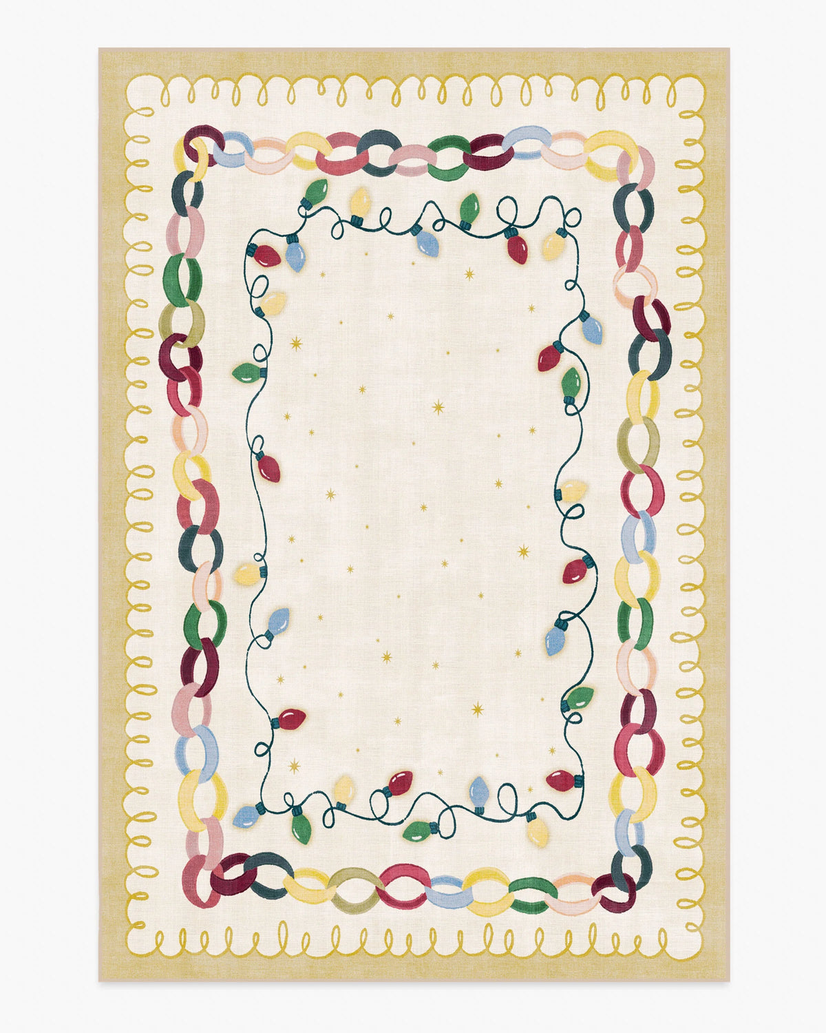 Garland Glow Cream Flatwoven Rug