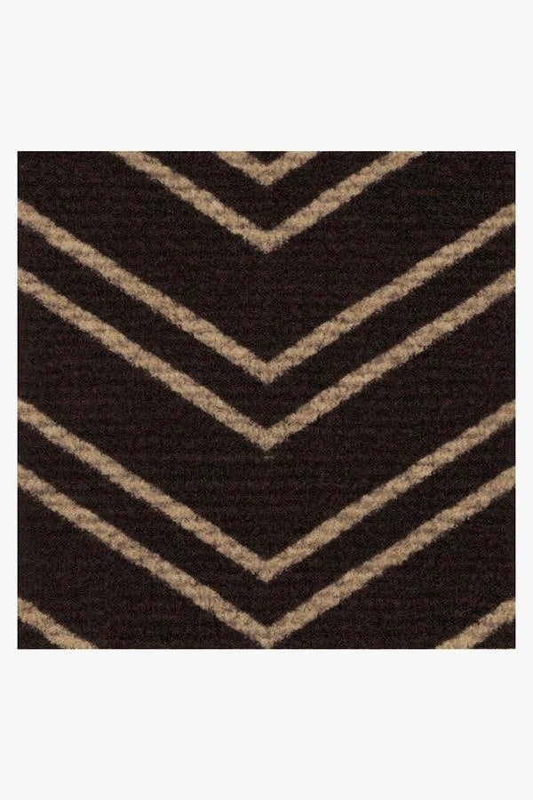 Chevron Black Doormat