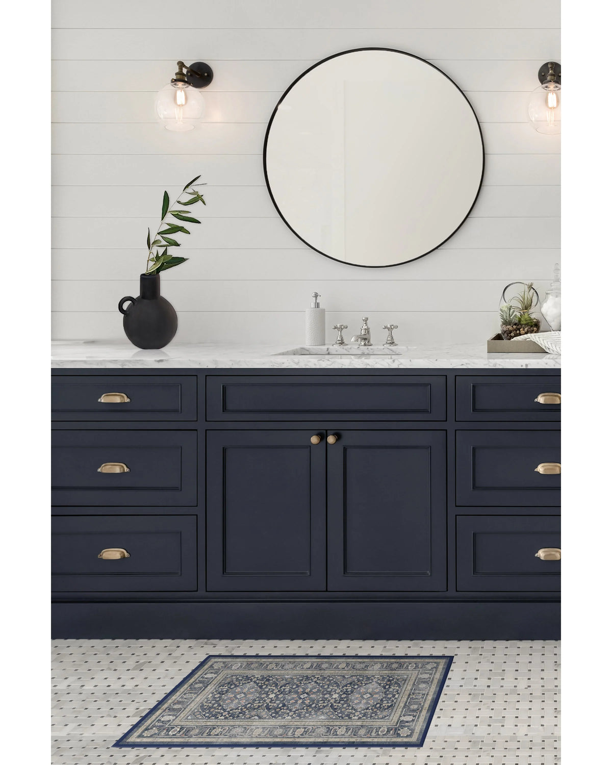 Alessia Dusk Blue Flatwoven Rug
