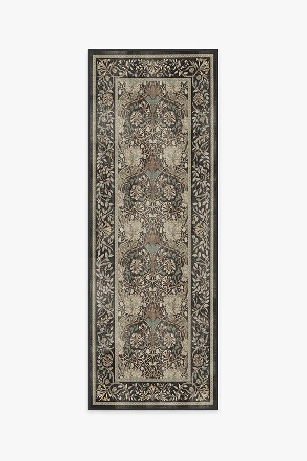 Honeysuckle & Tulip Dark Wood Rug by Morris & Co.