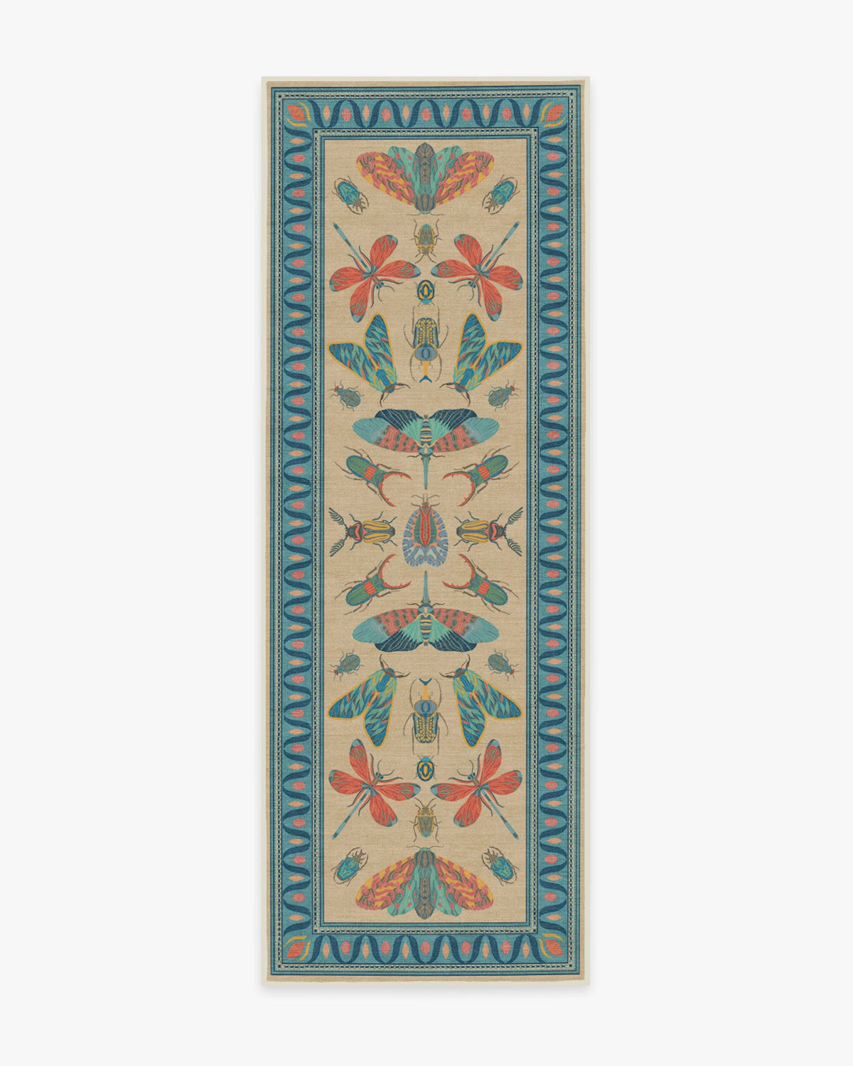 Flutterby Multicolor Flatwoven Rug by Iris Apfel