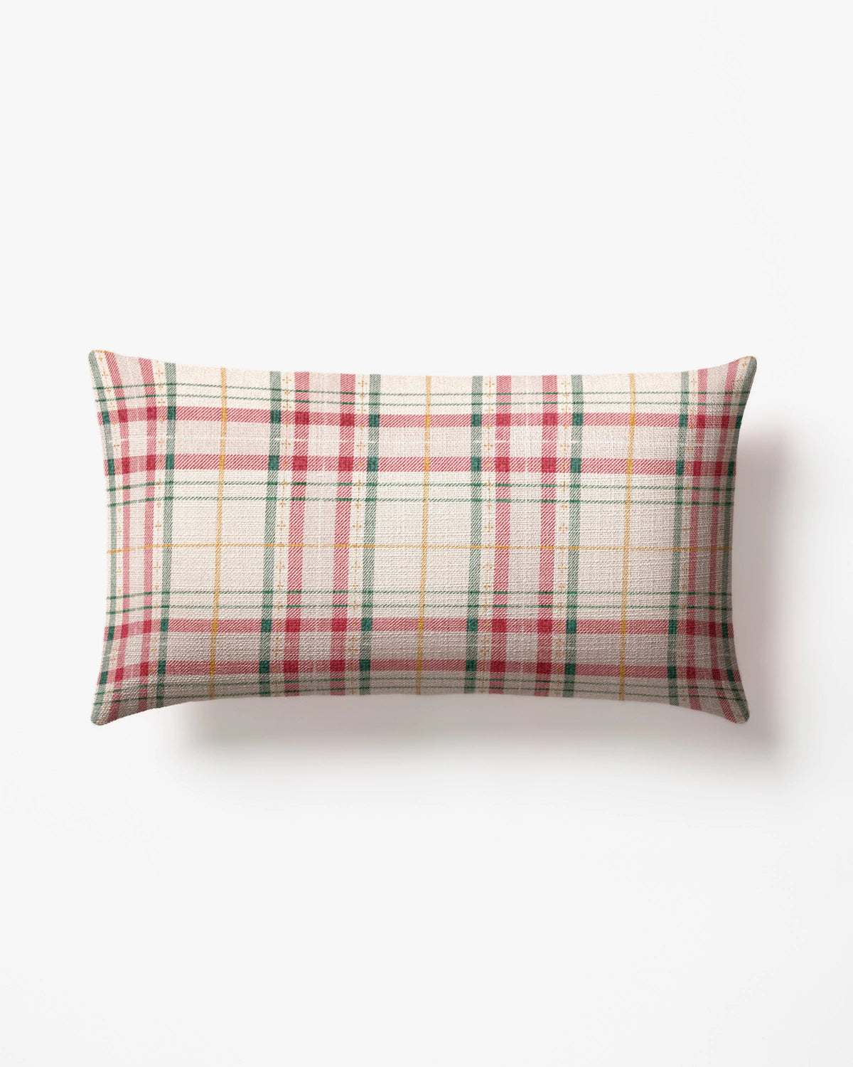 Heirloom Tartan Cream Woven Throw Pillow