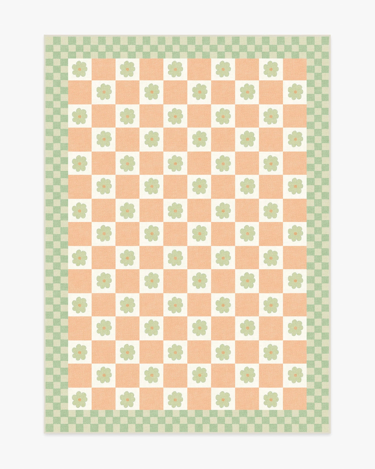 Mini Daisy Checkerboard Rug