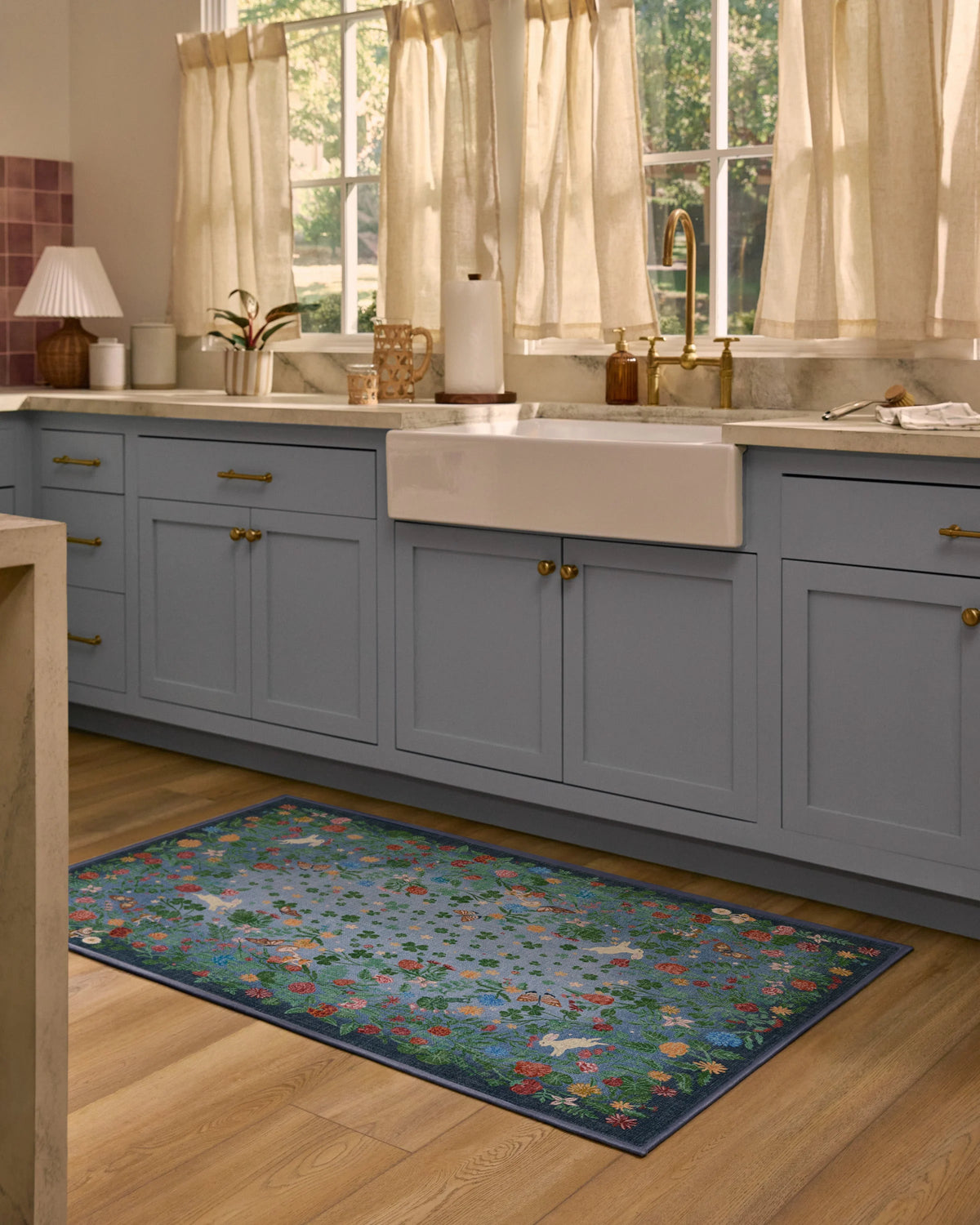 Lily Pad Midnight Multicolor Rug