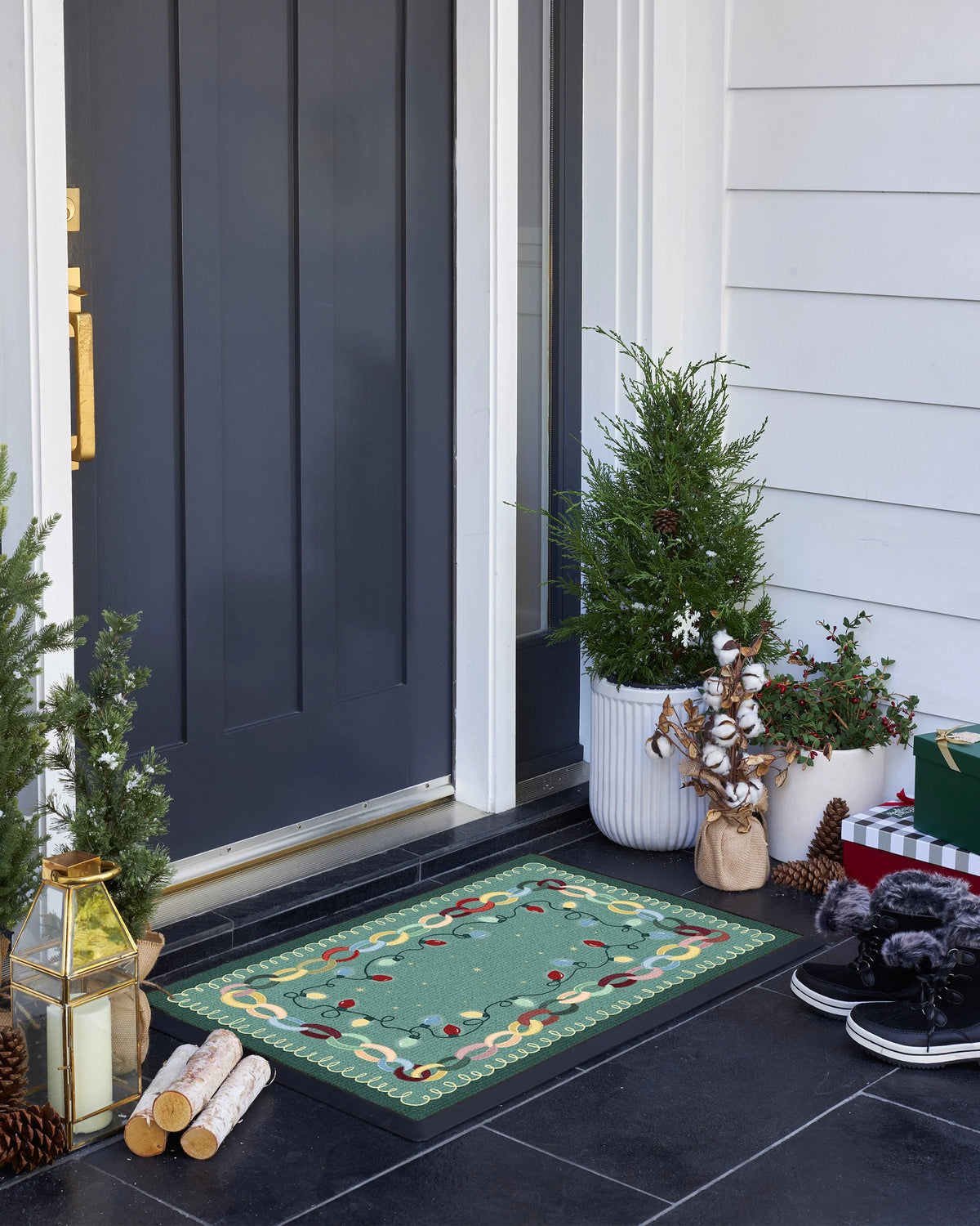 Garland Glow Green Multicolor Doormat