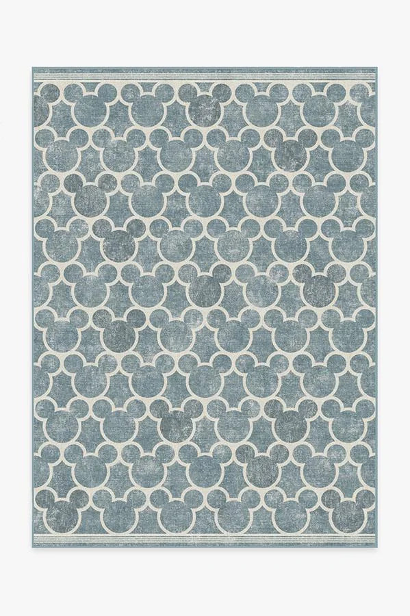 Mickey Trellis Slate Flatwoven Rug