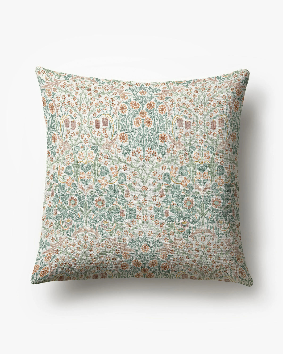 Blackthorn Soft Ivory Woven Throw Pillow by Morris & Co.