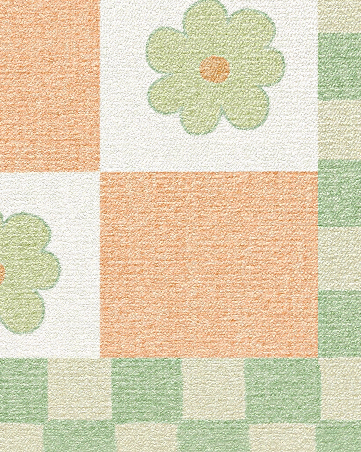 Mini Daisy Checkerboard Rug