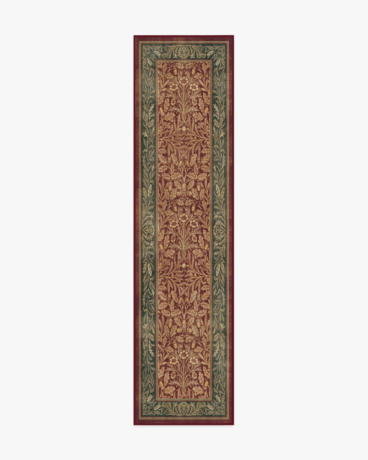 Acorn Amber Red Rug by Morris & Co.