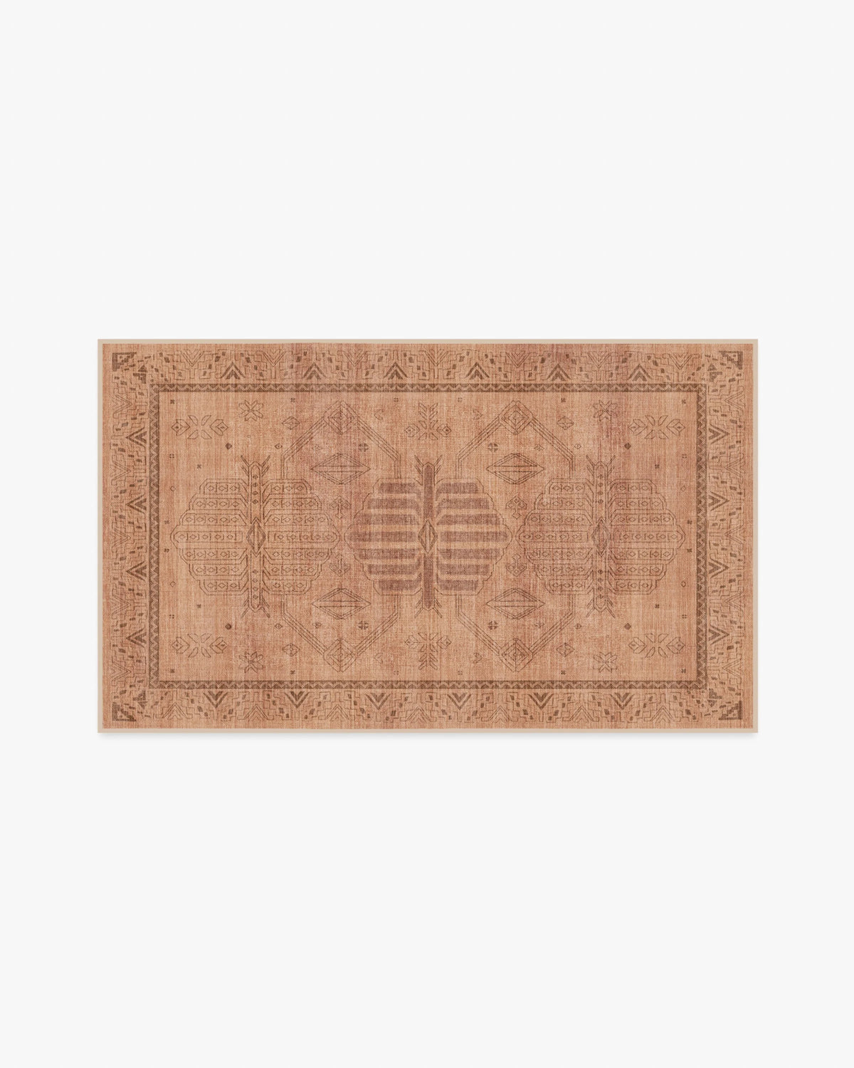 Zariah Rose & Rust Flatwoven Rug