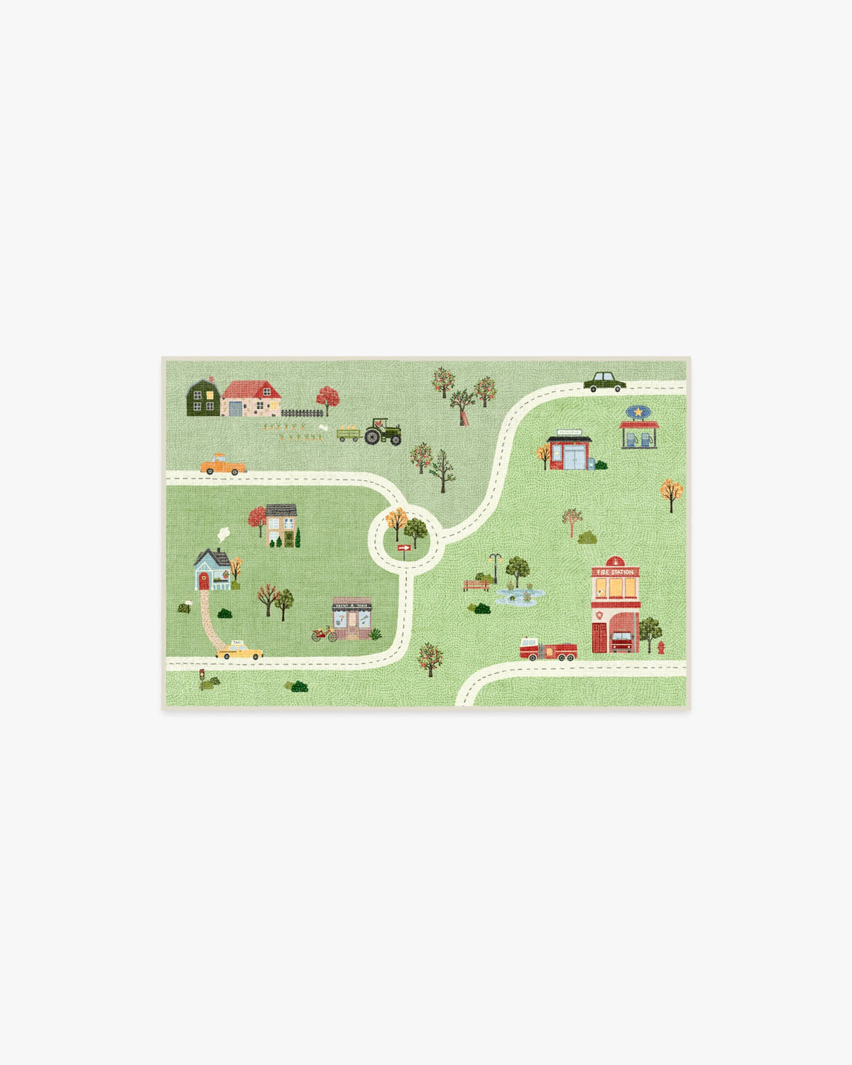 About Town Green Rug