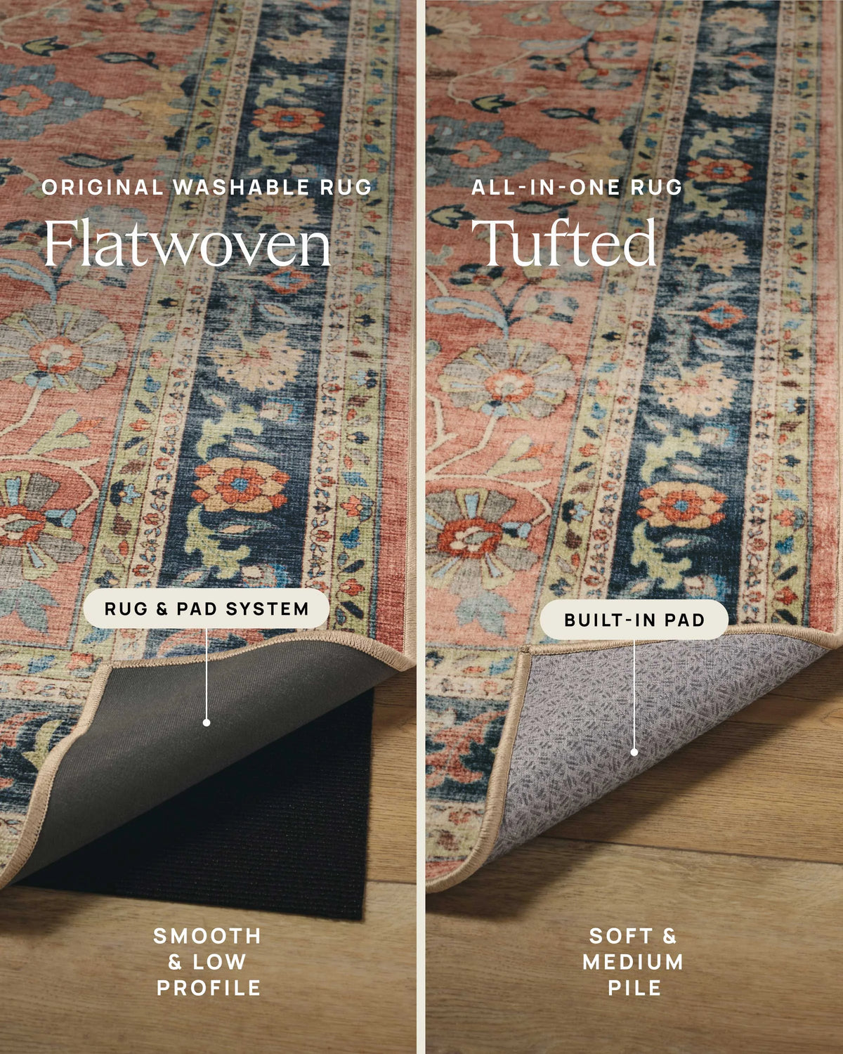 Montreal Beige & Lilac Rug by Morris & Co.