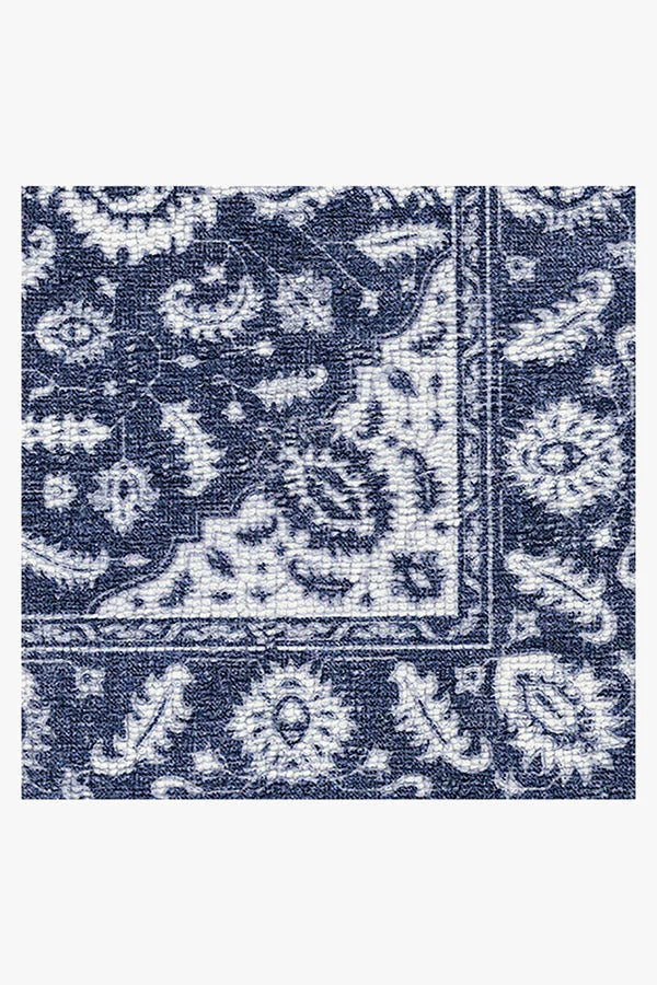 Safiya Navy Blue Bath Mat
