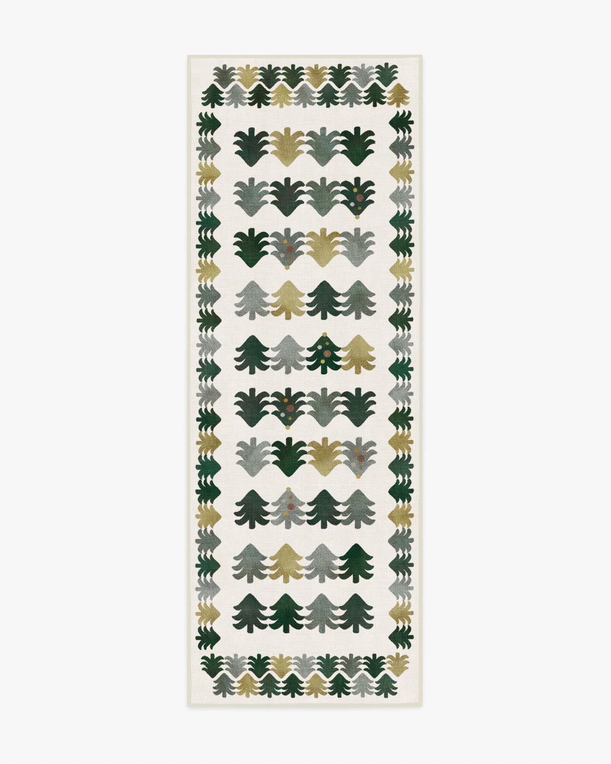 Festive Forest Green Flatwoven Rug