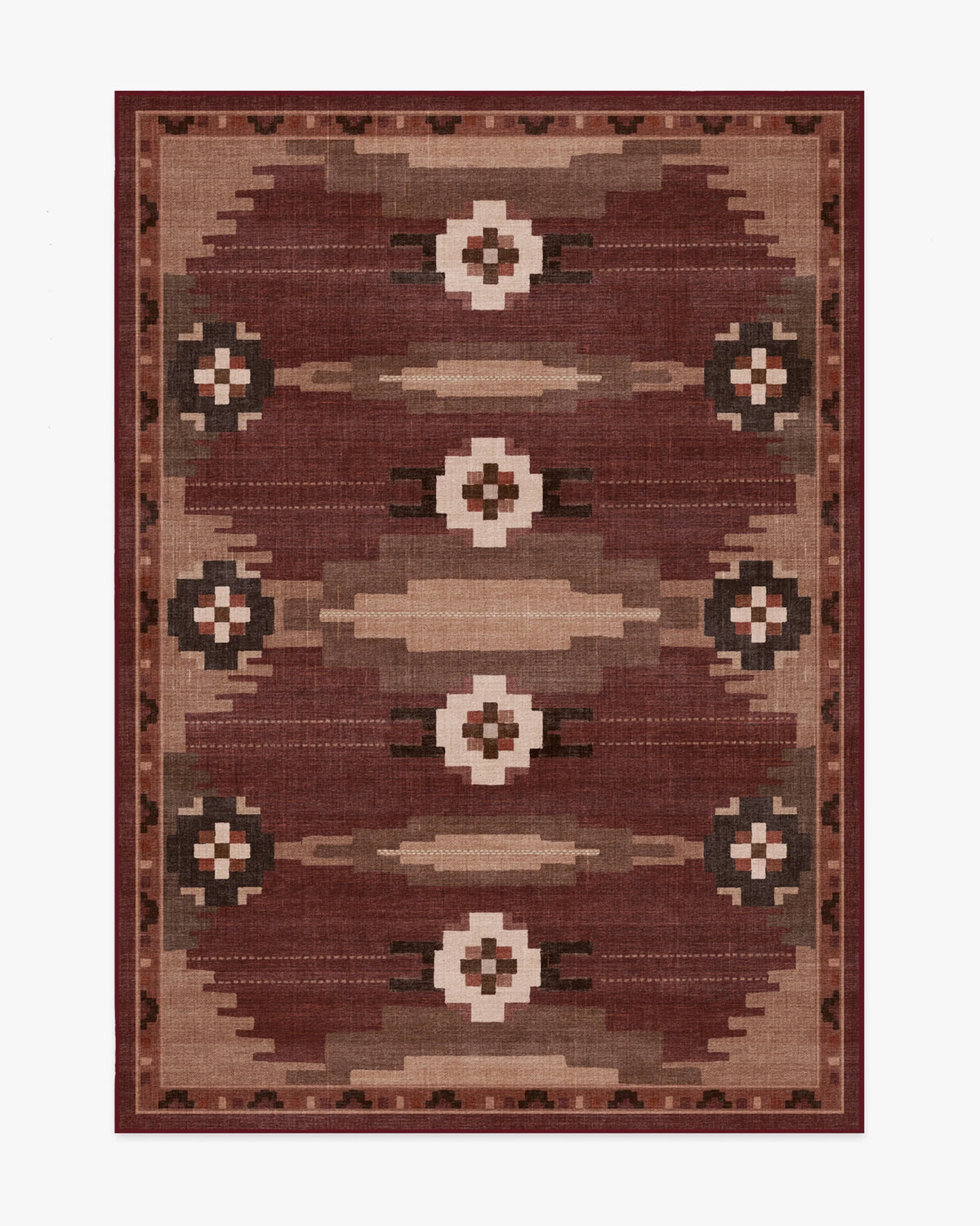 Annika Rust Red Flatwoven Rug